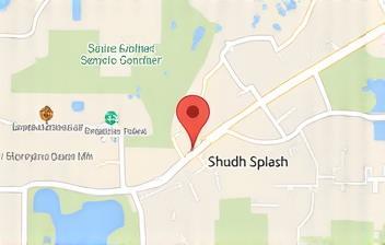 Map showing Shudh Splash location on MG Road Bengaluru