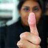 Nivedita Rao giving a thumbs up